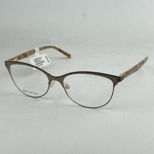 Walmart XRHE41S-C2 Unisex Adults Eyeglasses Brown & Beige Half Rim 53-16-140 mm